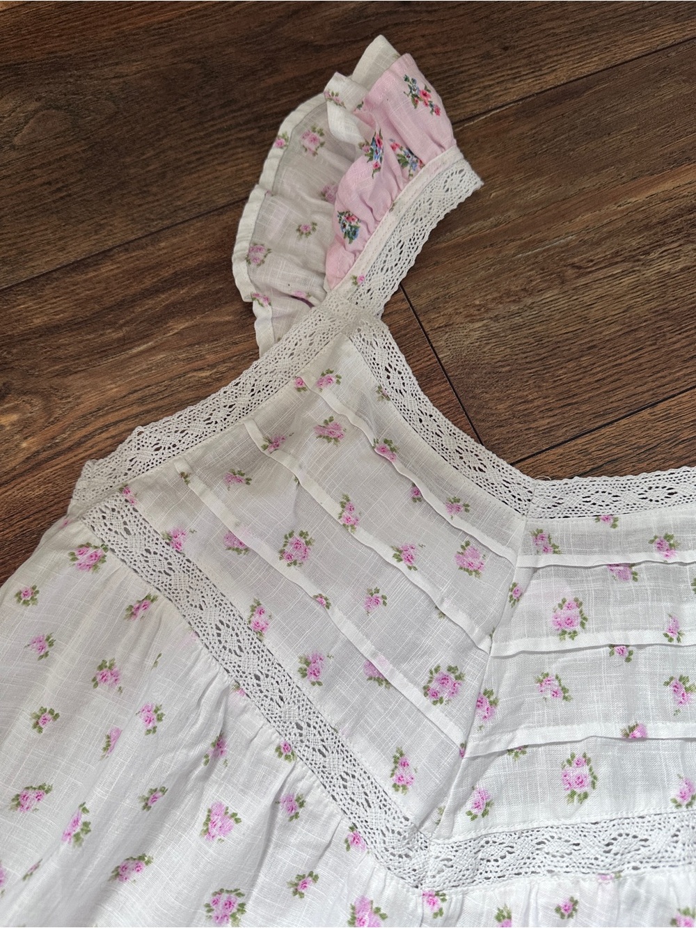 Floral Ruffle Nightgown - Picture 3 of 4